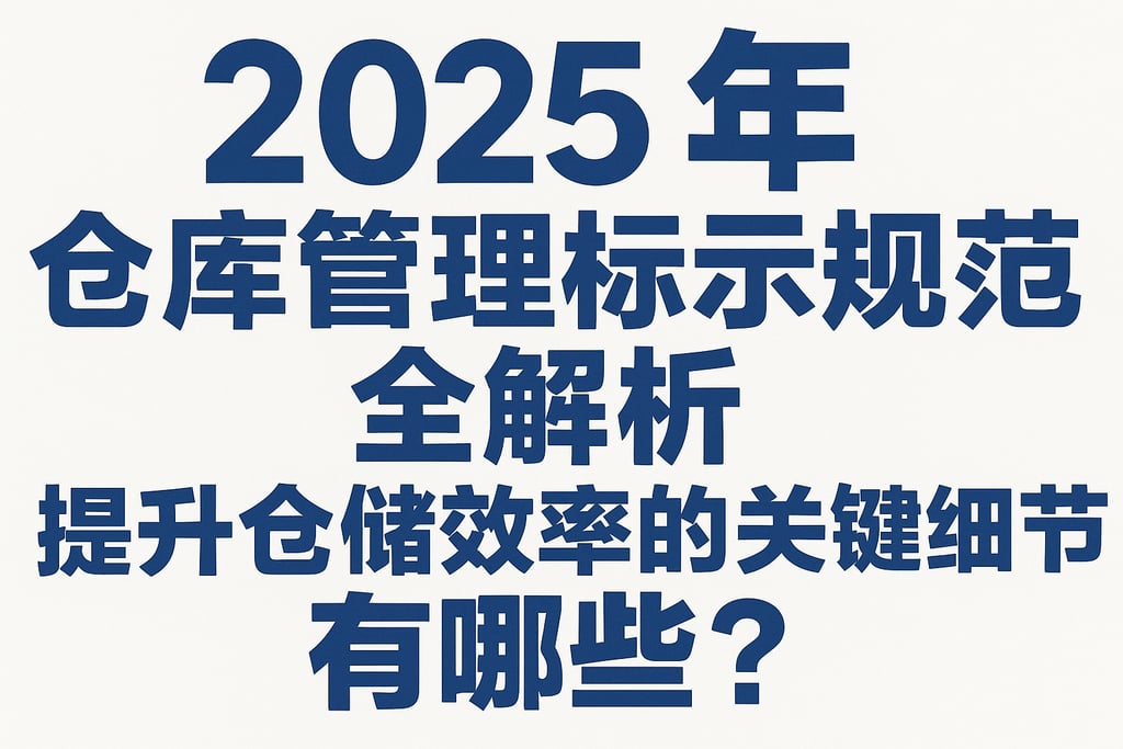 标题": "2025年仓库管理标示规范全解析，提升仓储效率的关键细节有哪些？